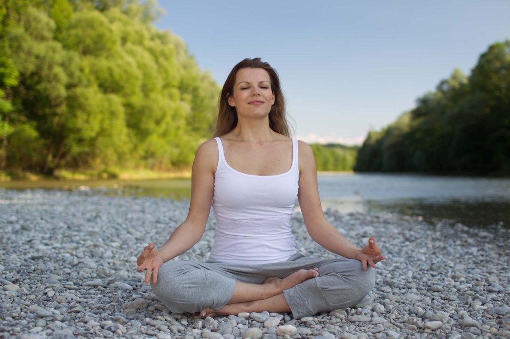 yoga lady for mental health